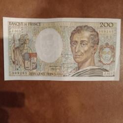 Billet 200 francs Montesquieu 1883