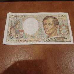 Billet 200 francs Montesquieu 1983