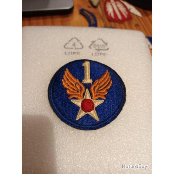 Patch arme us 1st US ARMY AIR FORCE  ww2 ORIGINAL. 2