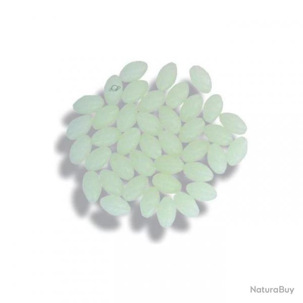 Perles Autain Dures Phospho - Par 20 - Diamtre de 2 x 3 mm