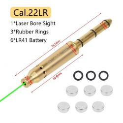 Collimateur laser à mettre en bout de canon calibre 22lr - Laser vert