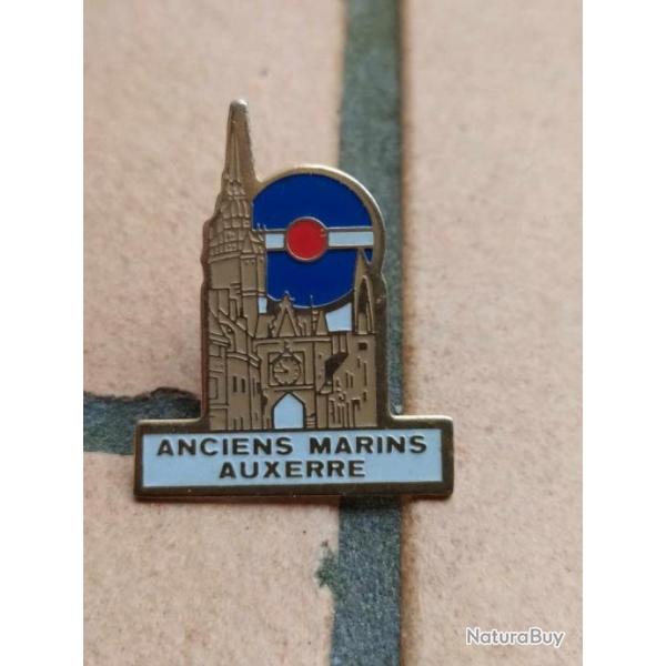 PINS MILITAIRE ARMEE FRANCAISE MARINE NATIONALE AMICAL ANCIENS MARINS D AUXERRE
