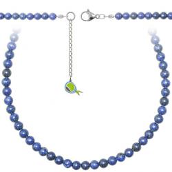 Collier en lapis lazuli - Perles rondes 6 mm - 43 cm