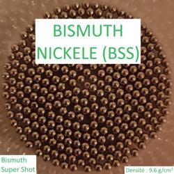 BISMUTH NICKELÉ en #1 / BSS / Bismuth super shot / 1000gr /Diamètre 4 mm/Substitut/Densité:9.6 g/cm3