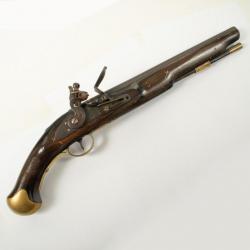 Pistolet anglais à silex type 'long sea service' - reproduction ancienne