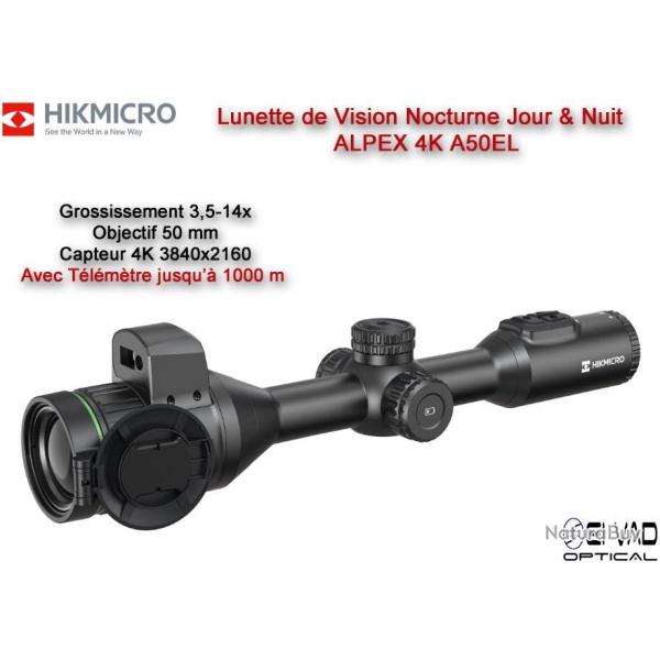 Lunette HIKMICRO de Vision Nocturne ALPEX 4K A50EL avec Tlmtre