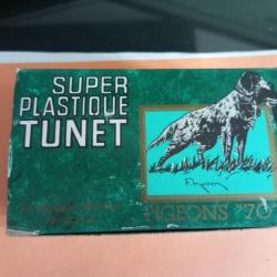 Boite de 10 Cartouches TUNET Super Plastique Pigeons - Cal.12/70mm - Plomb 6