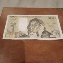 Billet 500 francs 1979