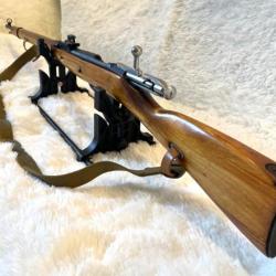 Fusil Mosin Nagant 1891/30 high wall Izhevsk calibre 7.62x54R, mono matricule de 1942.