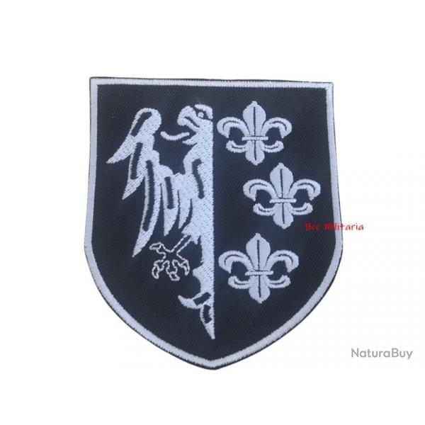 Blason Aix la Chapelle  thermocoller  ( Hauteur : 82 mm - Largeur : 70 mm )