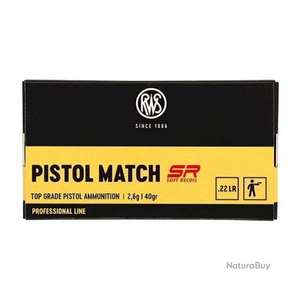 Munitions RWS cal.22 lr professional line pistol match sr par 500