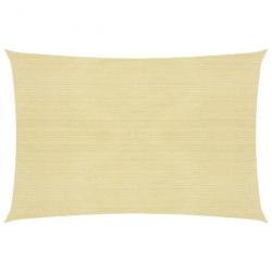 Voile d'ombrage 160 g/m² beige 5 x 6 m pehd 02_0008987