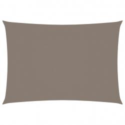 Voile toile d'ombrage parasol tissu oxford rectangulaire 3 x 5 m taupe 02_0009683