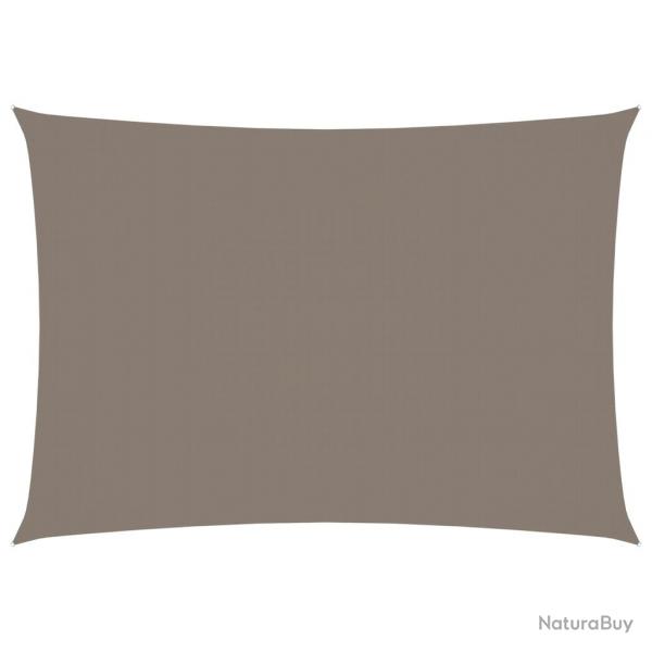 Voile toile d'ombrage parasol tissu oxford rectangulaire 3 x 5 m taupe 02_0009683