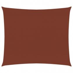 Voile toile d'ombrage parasol tissu oxford rectangulaire 3,5 x 5 m terre cuite 02_0009660
