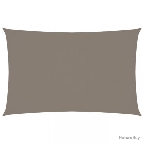 Voile toile d'ombrage parasol tissu oxford rectangulaire 2,5 x 5 m taupe 02_0009586