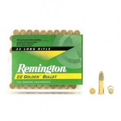 Cartouches Remington - Cal. 22LR - Golden Bullet - Pointe Creuse