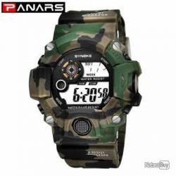 SYNOKE G Style hommes sport montres chronographe militaire numérique