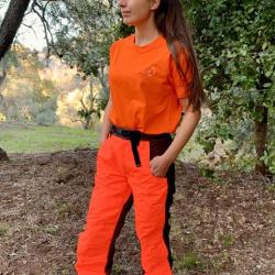 Pantalon CAYENNE FP.CONCEPTS Bicolore Marron+Orange, 190-195, 54-56