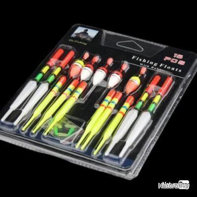 Lot De 5 Flotteurs De Pêche 7 G – Charge Maximale – Couleurs Et Formes Variées Pour Tous Types De Pêche