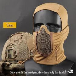 DEMI MASQUE protection militaire Airsoft Paintball masque SABLE