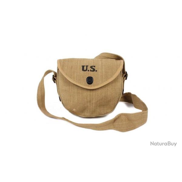 Sacoche / Pochette Chargeur Thompson Rond - US Reproduction - Militaria WW2