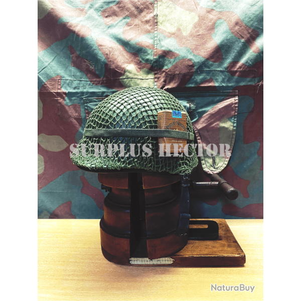 Casque Lourd US M1 Premium + Couvre Casque Filet - Militaria WW2