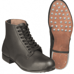 Brodequins Allemand Cuir- Chaussure Bottes WH - Reproduction Premium - Militaria WW2 44