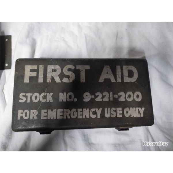 boitier "first aid" pour vhicule U.S. ww2