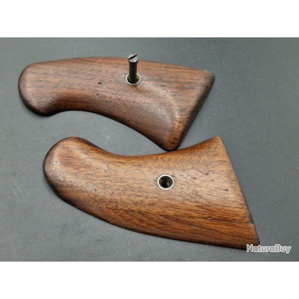 PAIRE DE PLAQUETTES REVOLVER COLT MODELE 1895 MILITAIRE US ARMY - USA XIX