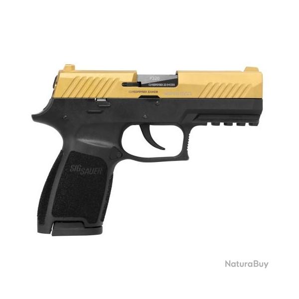 Pistolet  blanc SIG SAUER cal.9mm pak p320 gold