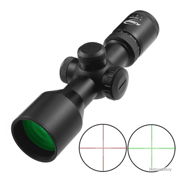 Lunette De Tir 4-16x40 AOE Réticule Lumineux Avec Colliers 11 Ou 22 Mm