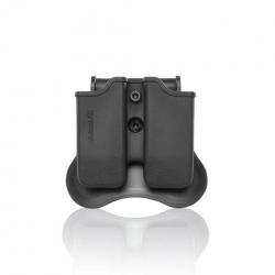 Pochette chargeur double compatible avec Beretta 92, 96, Browning Hi-Power (9/40), Browning BDM (9),