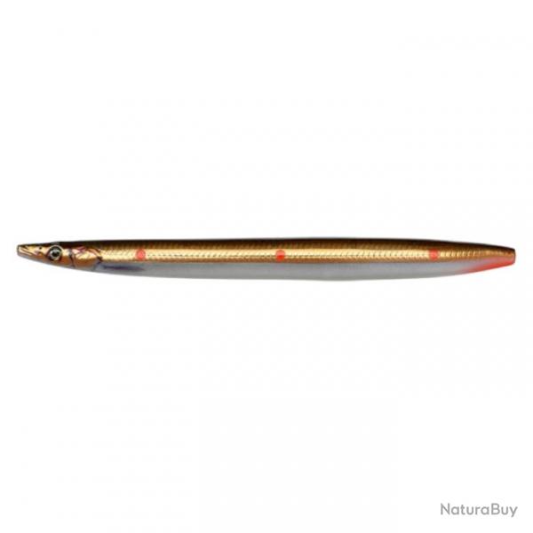 Poisson Nageur Savage Gear 3D Line Thru Sandeel 13,5cm Sinking 13,5cm 23g Brown Copper Red Dots