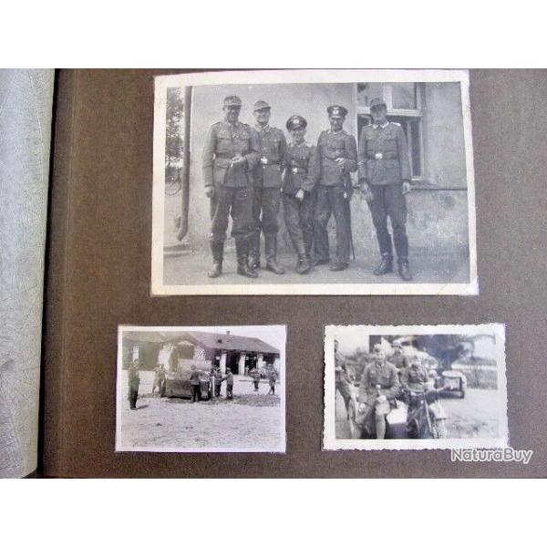 Rare. Album photos d'un soldat Allemand 39/45.