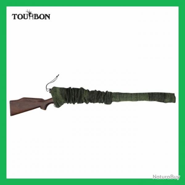 Tourbon Housse de fusil de chasse en Silicone trait 128cm Vert fonc