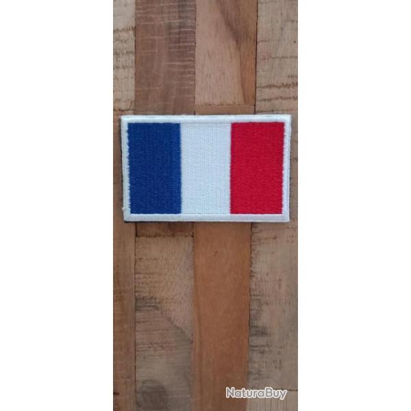 Drapeau franais brod  scratch 80mm50mm