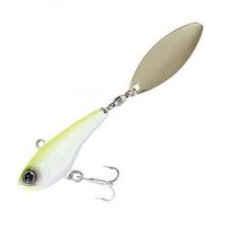 Crazee Salt Spin Tail 16g - Chartreuse Back Pearl