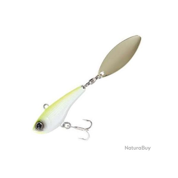 Crazee Salt Spin Tail 16g - Chartreuse Back Pearl