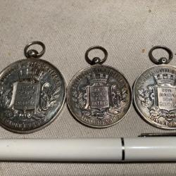 4 Médailles de TIR en argent (ALGERIE)