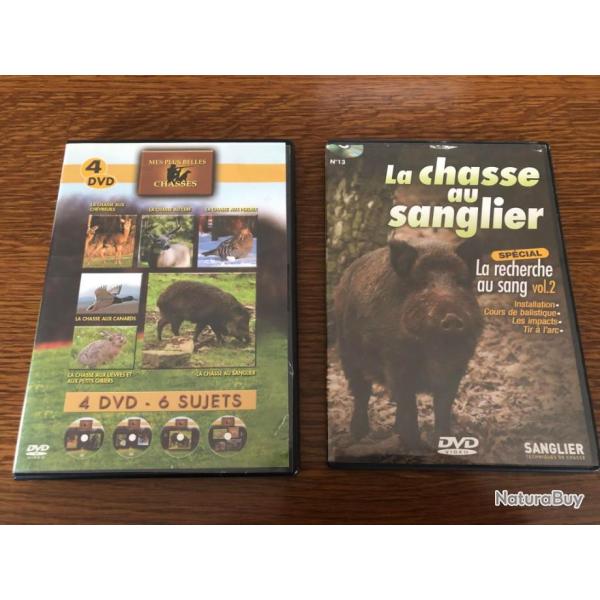 DVD SANGLIER ET AUTRES - 5 DVD