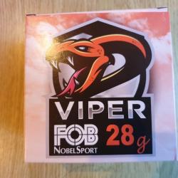LOT de 4 boites de 25 cartouches - FOB Viper 12/70 28g no 7.5