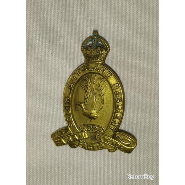 Cap badge australien ww1