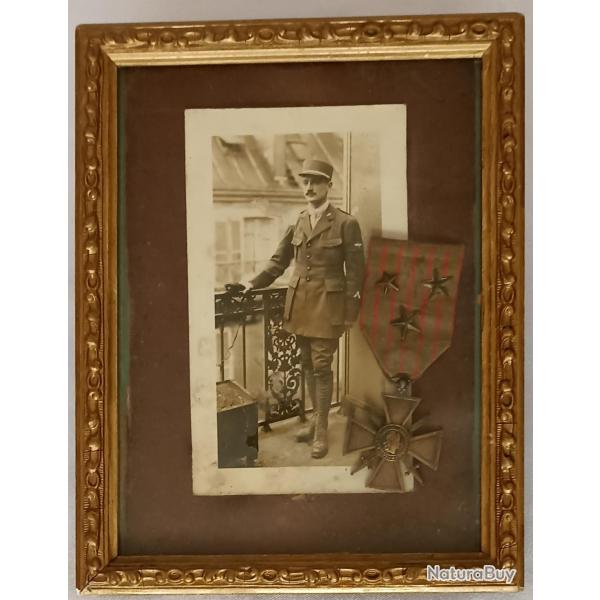 Photo croix de guerre pilote ww1 14/18