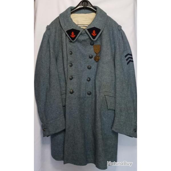 Capote troupe infanterie colonial modle 16 ww1 bleu horizon