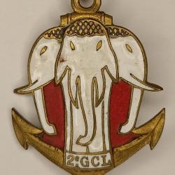 Rare insigne 2ème groupe de chasseurs laotiens indochine