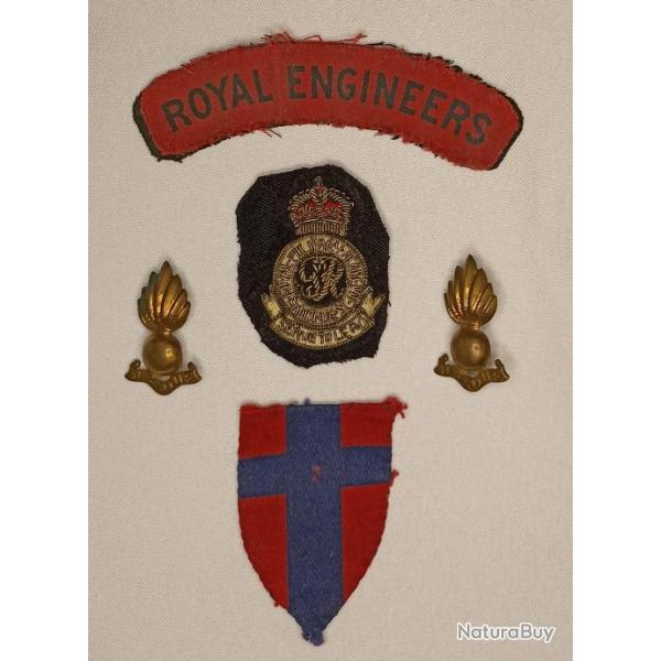 Insignes anglais ww2 royal engineers