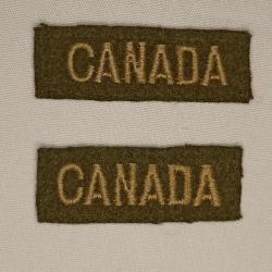 Titres d'épaules canada ww2 (originaux)