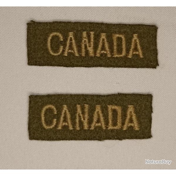 Titres d'paules canada ww2 (originaux)