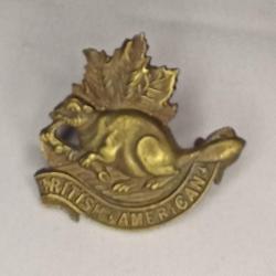 Insigne cap badge canadien régiment british américan ww1